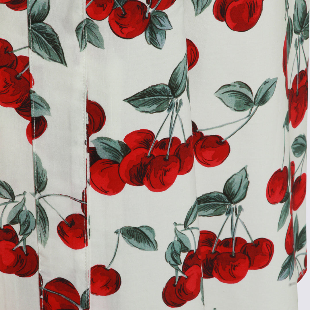 Twin-Set Dresses - CHERRIES WHITE/RED | 778826f3c84656dd99bfd3a5fd6d7d7c52d862fc
