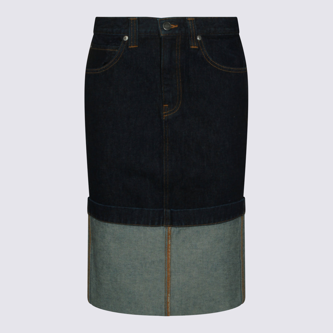 Khaite Skirts - Blu e verdi | 21b532917fff48b61ca195f2255e6531264ee265