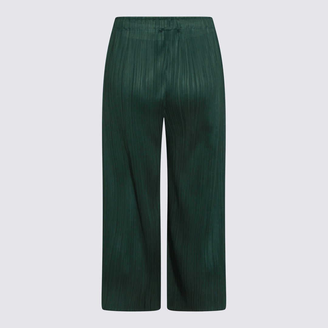 Pleats Please Issey Miyake Trousers - Blu e verdi | 061a687f49bd665be880ab09008d574d93021cb2