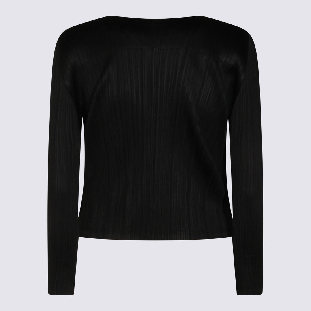Pleats Please Issey Miyake Top - Blacks and greys | 110c33a7f06e5810d3994970897f3f52aa9fb3b2