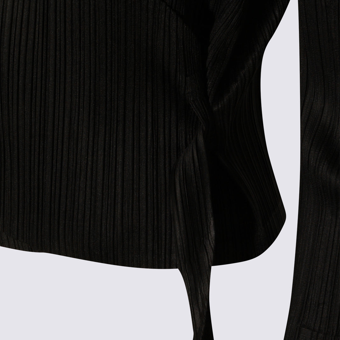 Pleats Please Issey Miyake Top - Blacks and greys | 0446902164d569b56304ffe68873cac05dcbc3f3
