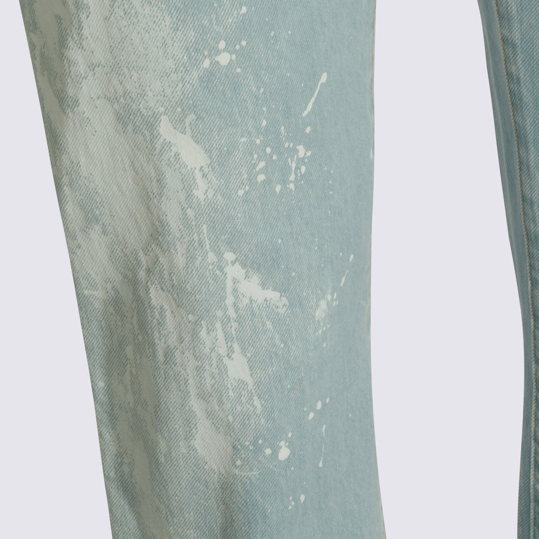 Mm6 Maison Margiela Jeans - Blu e verdi | 46510bf316fa0aa892b0284a085daed3137f0b6f