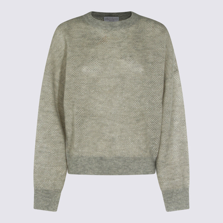 Brunello Cucinelli Sweaters - Metallici e grigi | 205814bbddb767eb0d024302ecdbce44e8650e8c
