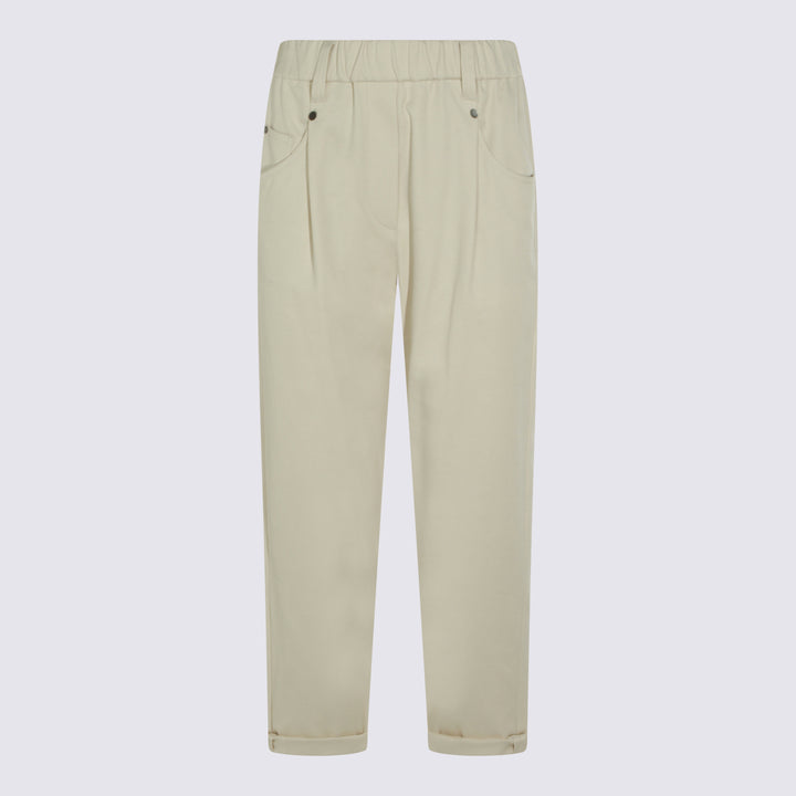 Brunello Cucinelli Trousers - LATTE D'AVENA | c92d908be0080393369f56e3b348ef41875017c9