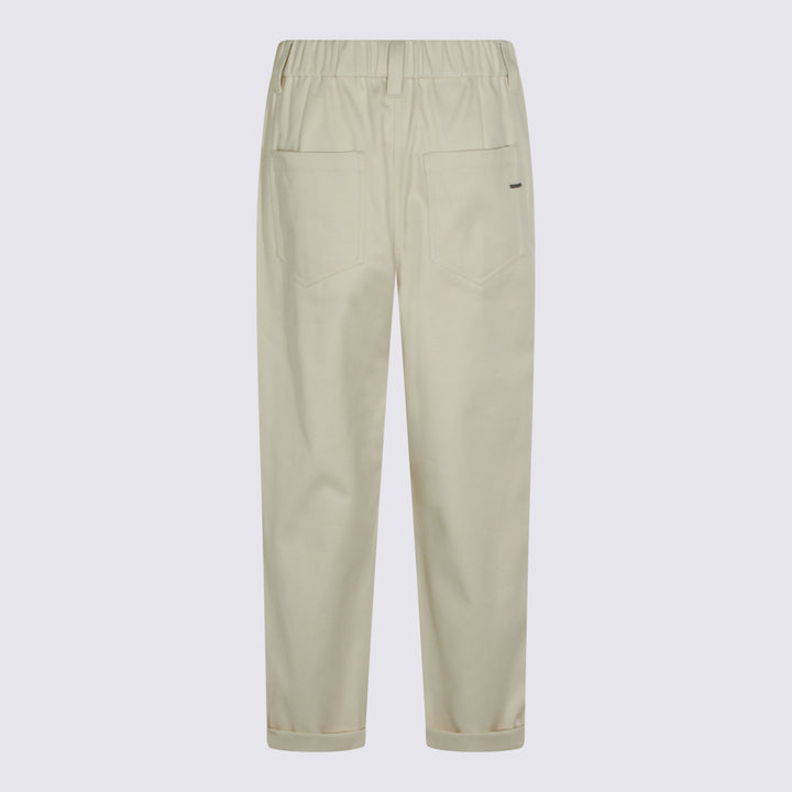 Brunello Cucinelli Trousers - LATTE D'AVENA | e16cb7410ef0af3524e01d806717e6ed18e4a593
