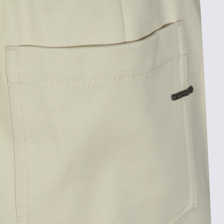 Brunello Cucinelli Trousers - LATTE D'AVENA | 5bfc20e751560b56d7576c7d29174b1177549033