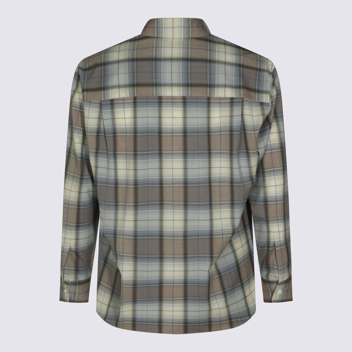 Auralee Shirts - BLUE GRAY CHECK | b9339e12ee600095f9328874d939c28db33b1d5b