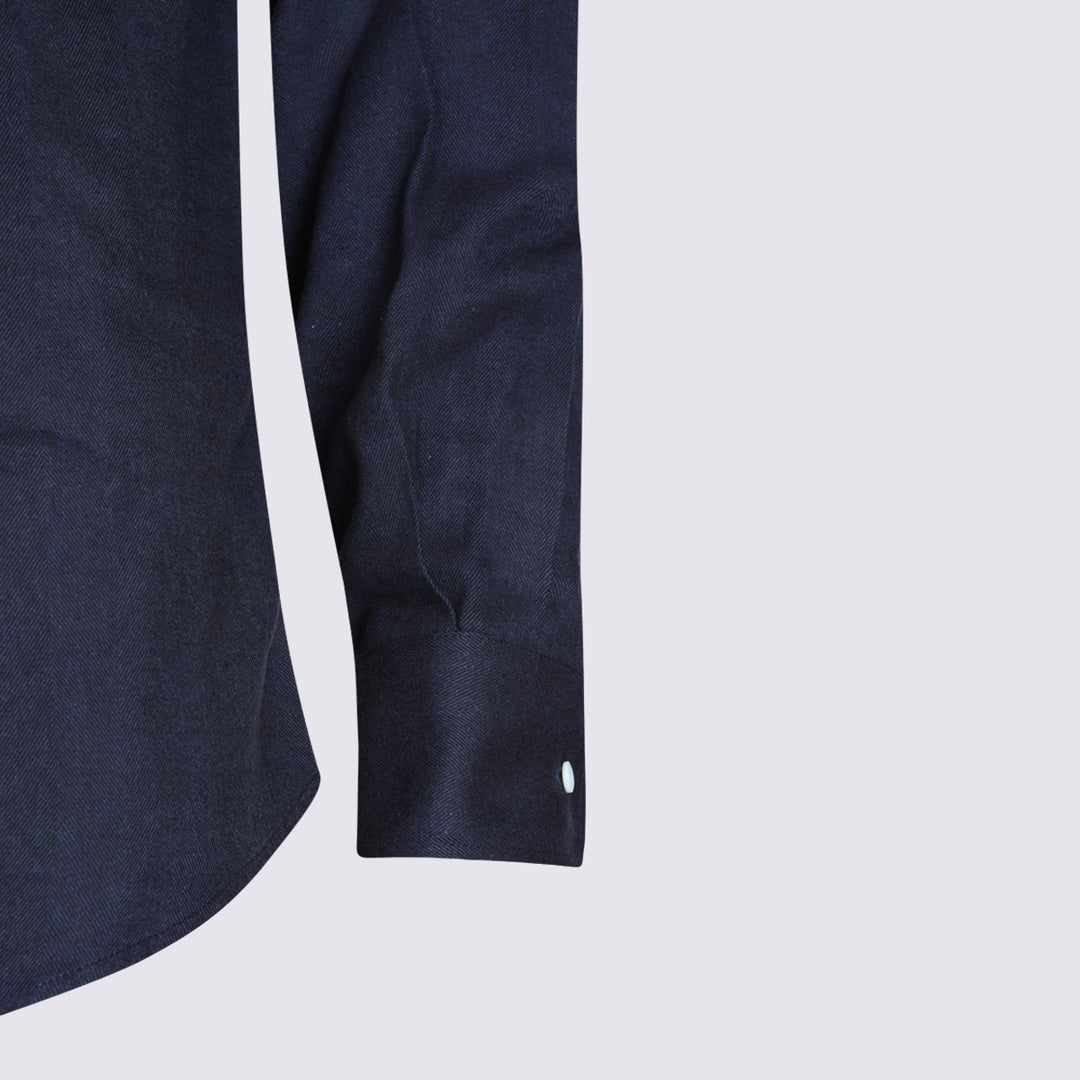 Brunello Cucinelli Shirts - Navy | 2221ca67543308d6cbedcd334bd61bff2c7bcc10