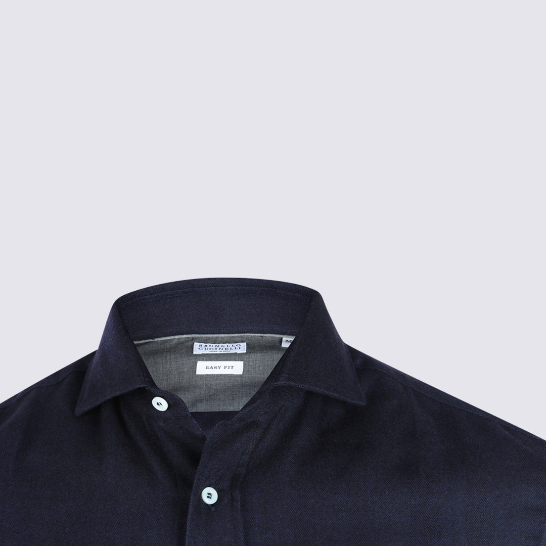 Brunello Cucinelli Shirts - Navy | dfd88b07076809c516a0a9704ce6f056d2412f34