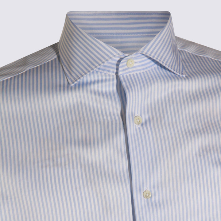 Canali Shirts - White-Blue | d19edfa7e088ca3b932d69b947117cf33f79aaad