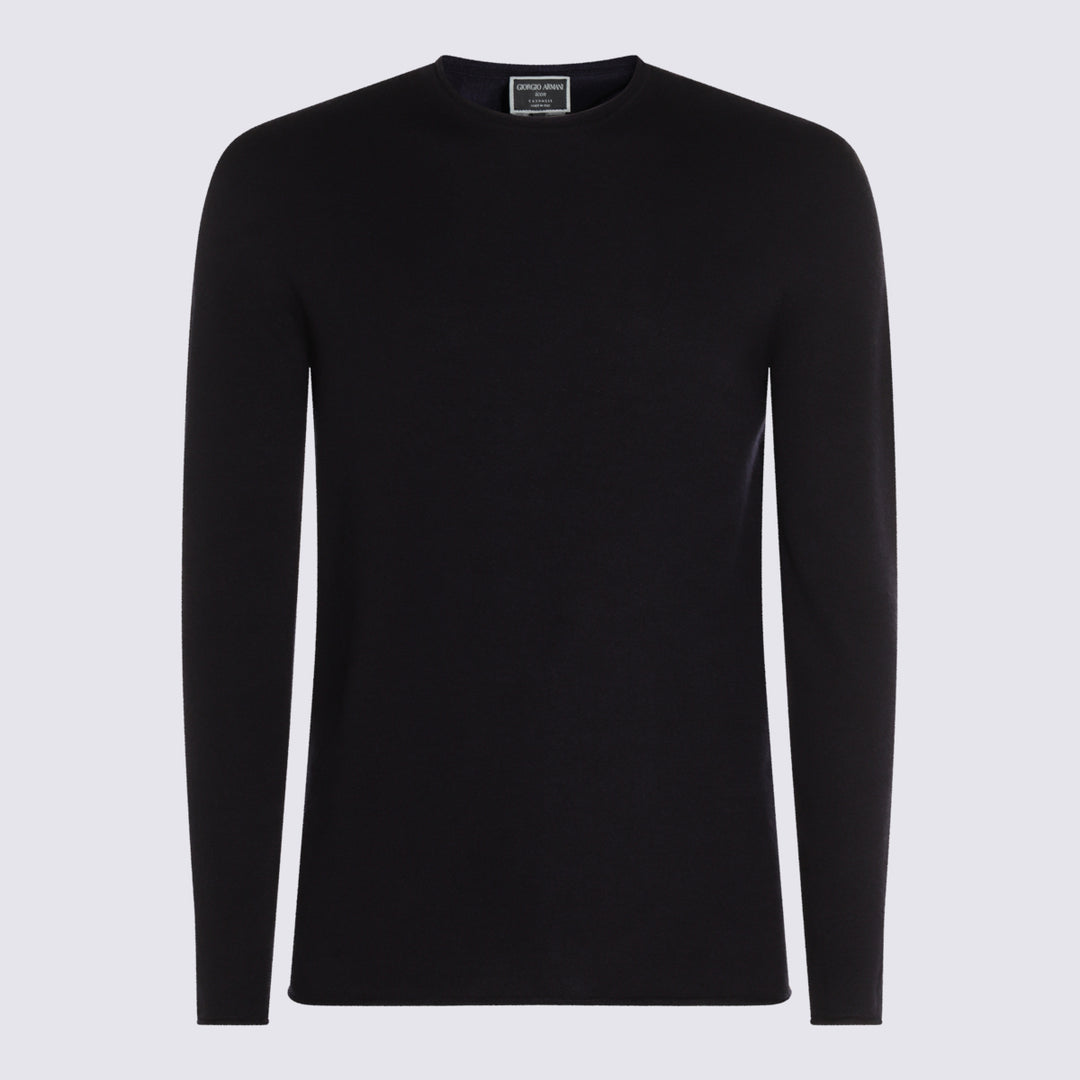 Giorgio Armani Sweaters - Navy | a3ed0d23f37d4d2626ddab0a55a4fb44f4621bc6