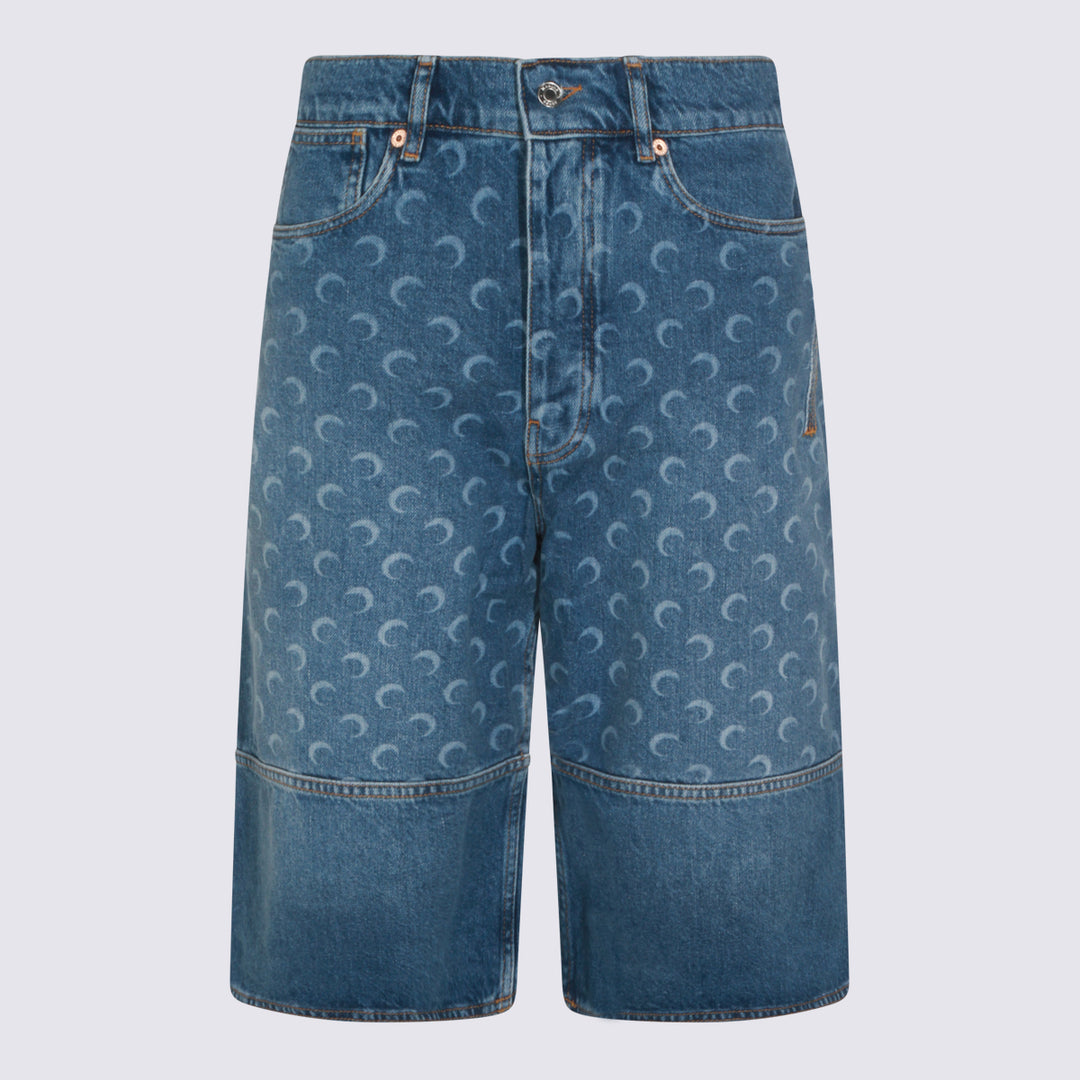 Marine Serre Shorts - Blu e verdi | 17464a540d8ba1d5ab8601bd4bc4c5cda37ea0d9