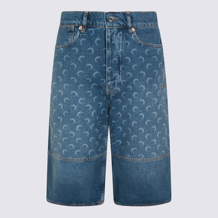 Marine Serre Shorts - Blu e verdi | 17464a540d8ba1d5ab8601bd4bc4c5cda37ea0d9
