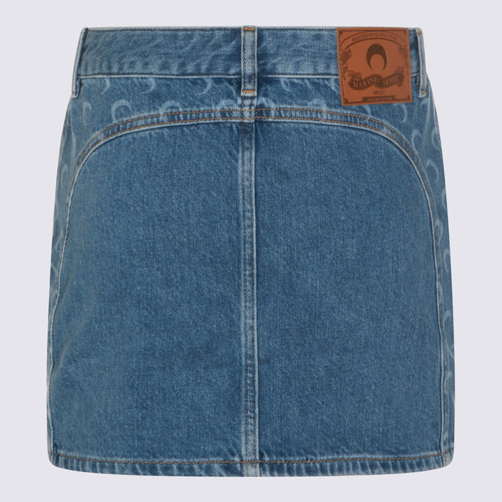 Marine Serre Skirts - Blu e verdi | 4631809cfa58e1f918fc22f8678018568778c265