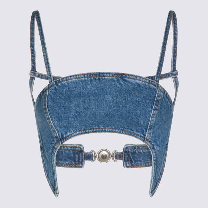 Marine Serre Top - Blu e verdi | 762220b233d426eac745505b362af07903f03671