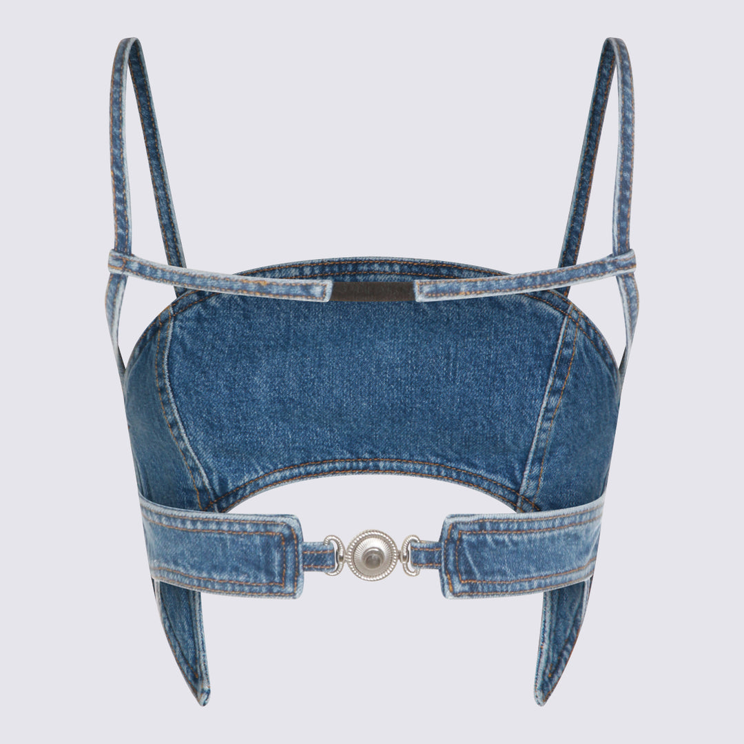 Marine Serre Top - Blu e verdi | bbab808792a70babcdd3fa5fd591330cd6965210