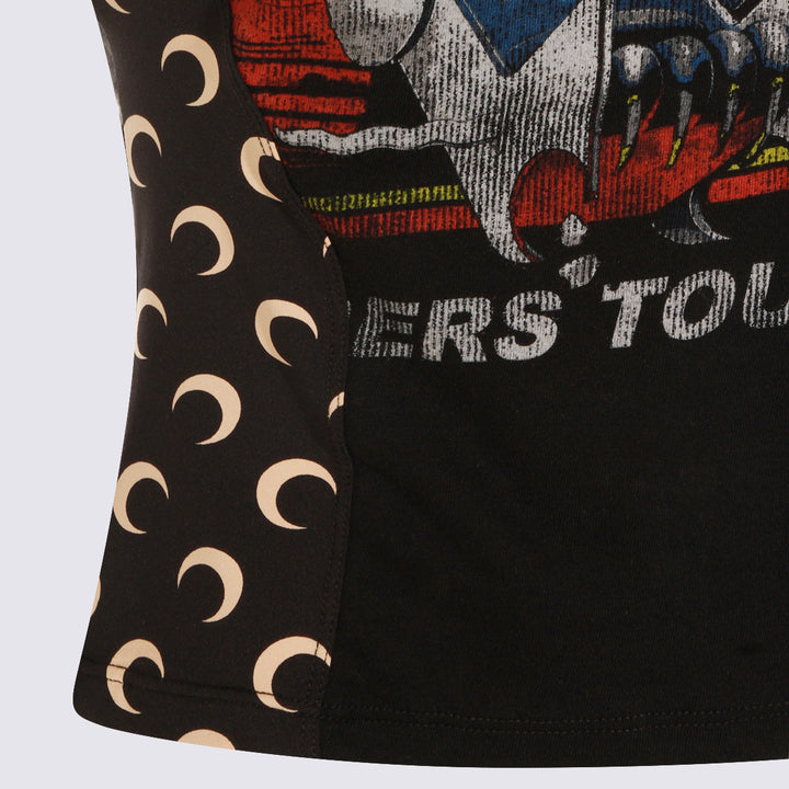 Marine Serre T-shirts and Polos - BLACK/INVERSE TAN | fe65b282466f298ee865ef3dbe02923de25a921c