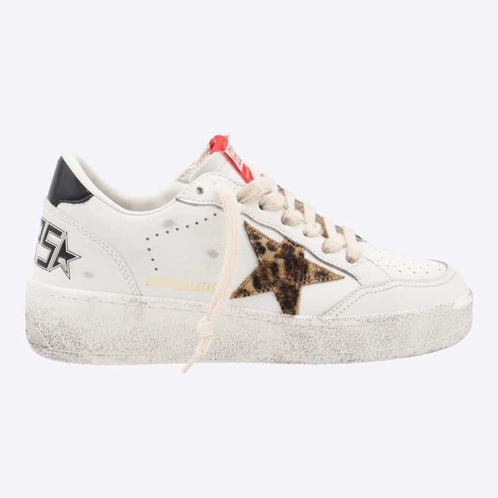 Golden Goose Sneakers - WHITE/BEIGE BROWN/BLACK LEO | f1cc0b25be99d081e5b67608e449c43a7e4e476d