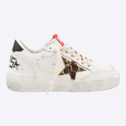 Sneakers White/Beige Brown/Black Leo