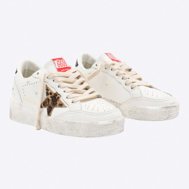 Golden Goose Sneakers - WHITE/BEIGE BROWN/BLACK LEO | fa557046af604532c98ed0ff64385b45172acd7f