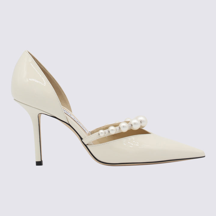 Jimmy Choo With Heel - LATTE/WHITE | 4b2ff9104a639c9952c6702fb3f4a04092613f77