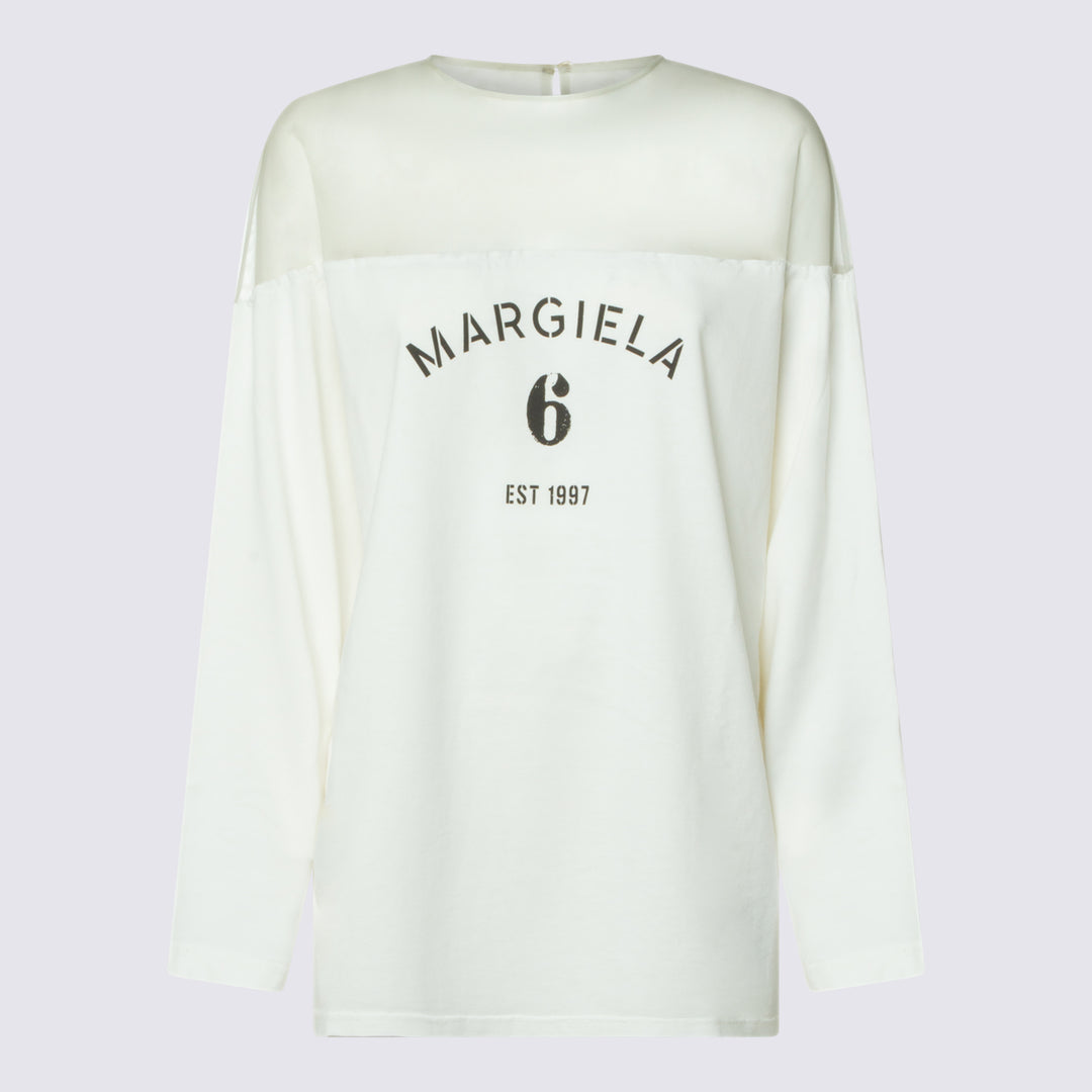 Mm6 Maison Margiela T-shirts and Polos - OFF-WHITE | a5937ec34187e9ec9e13d7e0e45d4c79c8ed7531