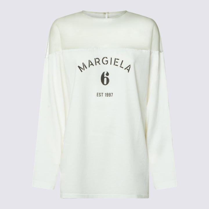 Mm6 Maison Margiela T-shirts and Polos - OFF-WHITE | a5937ec34187e9ec9e13d7e0e45d4c79c8ed7531