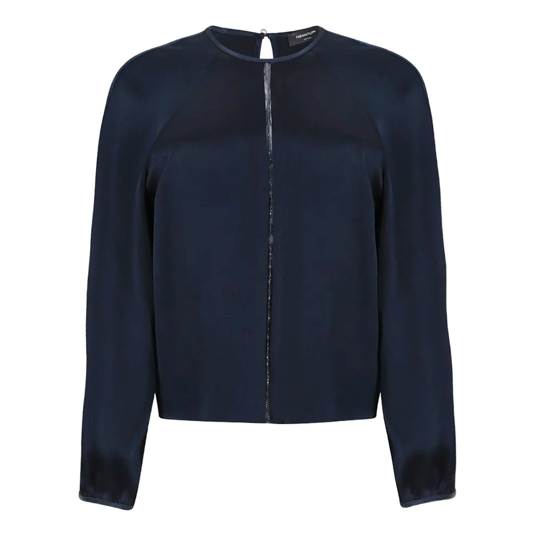 Fabiana Filippi Top - Blu e verdi | a3040278f3ac8c954185067dd3df38dec79cf681