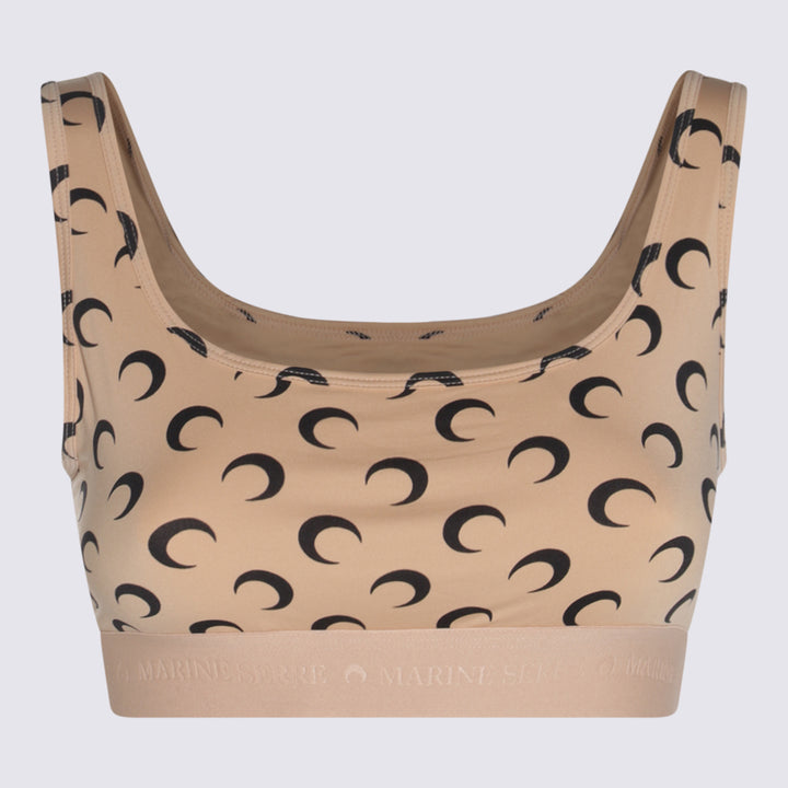 Marine Serre Top - TAN | 239b74bf119f6cd966e4491abfba080d10f76615