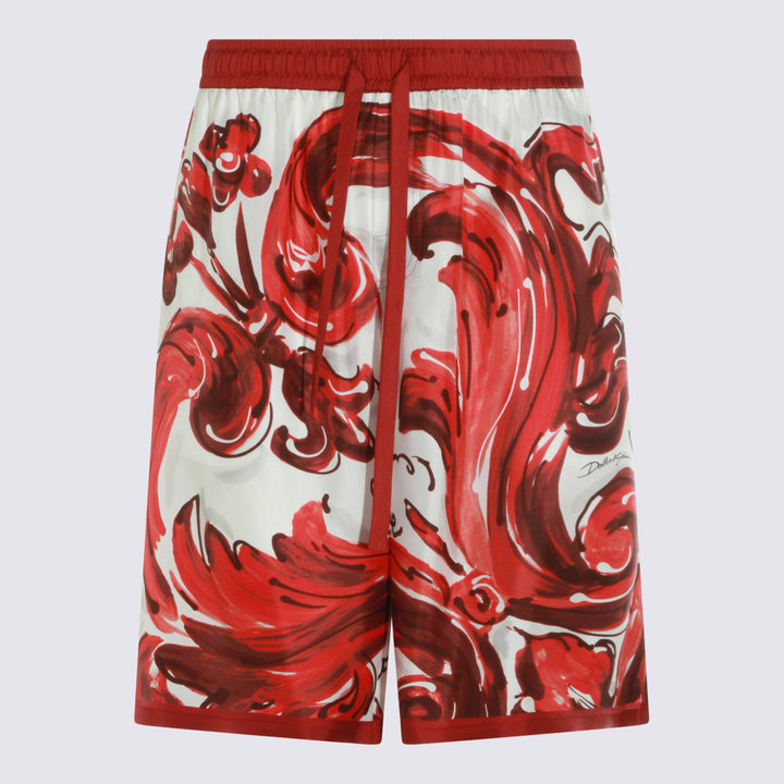 Dolce & Gabbana Shorts - RED-WHITE | 62b2691b86089258f36a1cdff3f5808aaf248169