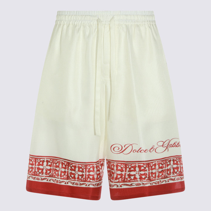 Dolce & Gabbana Shorts - RED-WHITE | 51753589a1d83f3f27094ee38400a708adc62577