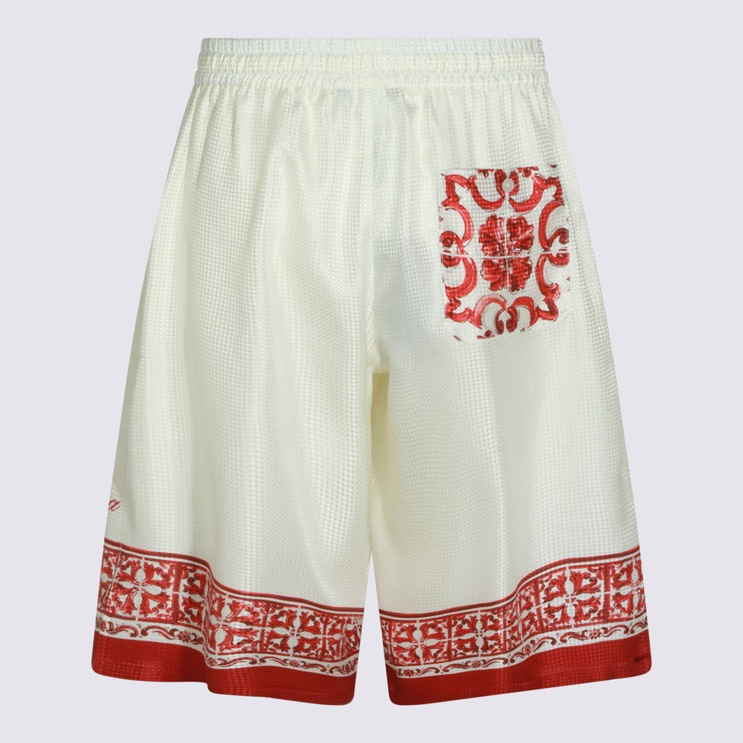 Dolce & Gabbana Shorts - RED-WHITE | 195c3dc2917d47fae4d77817a14ae3ebfbe2623b