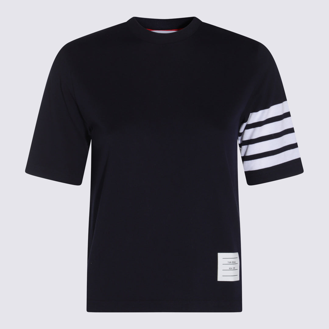 Thom Browne T-shirts and Polos - Navy | 785bdefbf8eb200ed669e429b69aed4d54774781