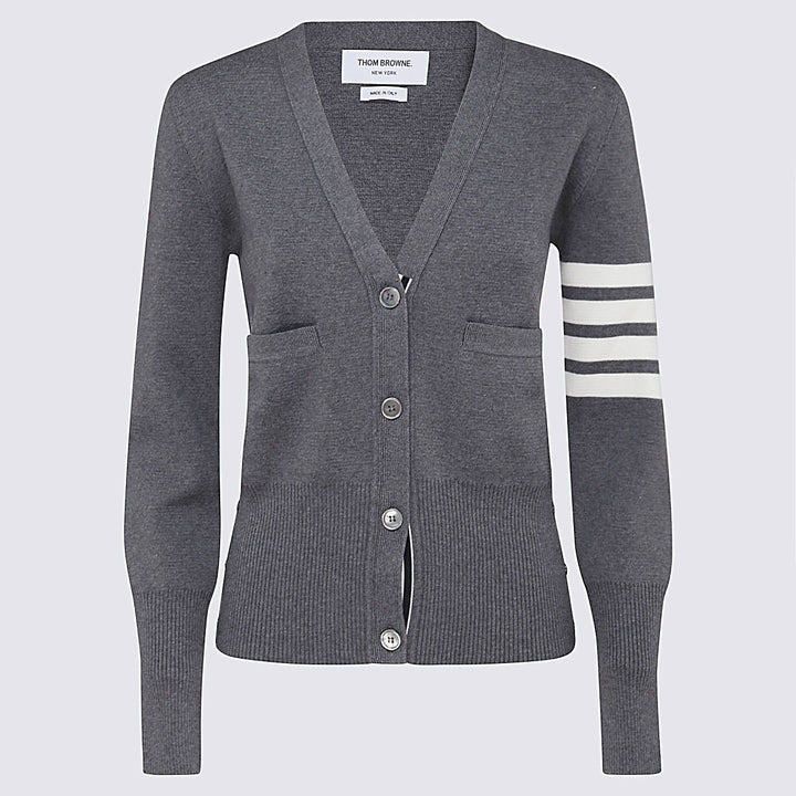 Thom Browne Sweaters - MED GREY | 49361f4ab8d44e619e0ace5d31383a23ec589da9