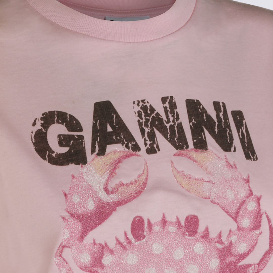 Ganni T-shirts and Polos - CHALK PINK | b7cec6e199f689c7e1c771cb6073d94886129349