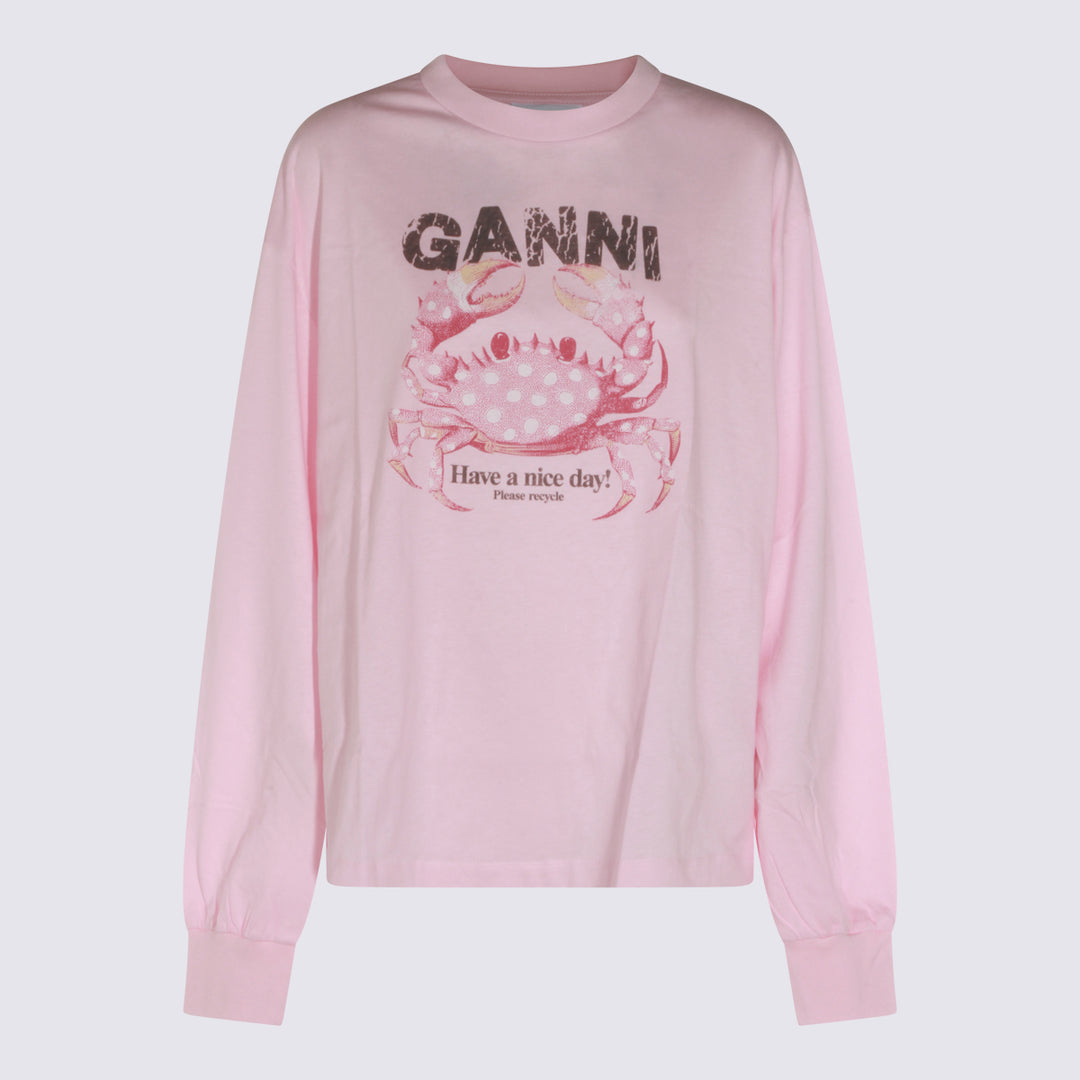 Ganni Sweaters - CHALK PINK | db79e5cf8e3793cf37d39d17f9325ca338dfc71b