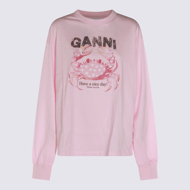 Ganni Sweaters - CHALK PINK | db79e5cf8e3793cf37d39d17f9325ca338dfc71b