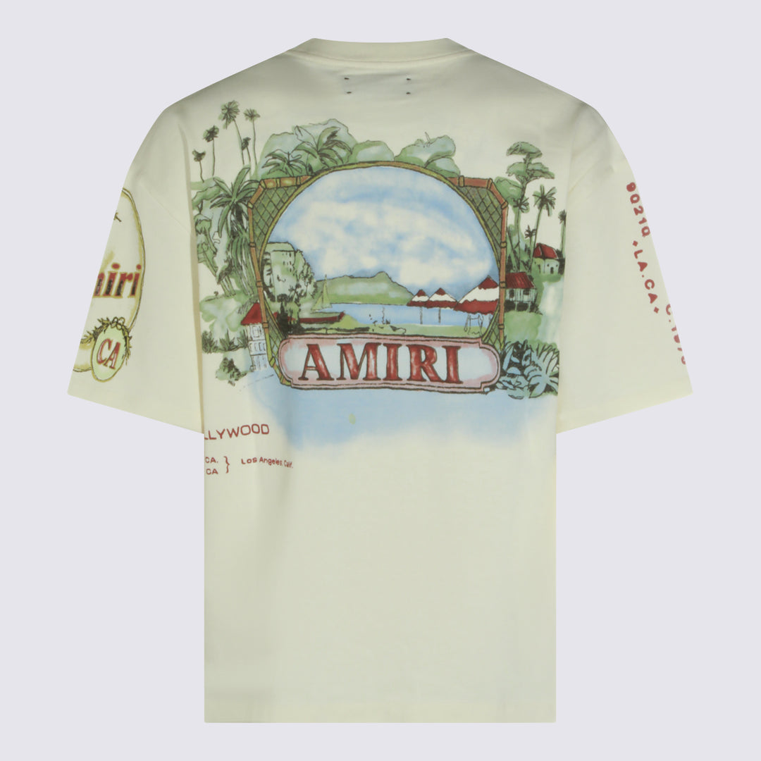 Amiri T-shirts and Polos - IVORY | 780e6b5660b37e8a797ba9676b87b595058d02b0