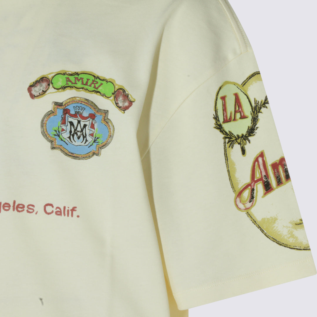 Amiri T-shirts and Polos - IVORY | c3e3f4b238ac44ae420b29f34b162f6ab7c4a834