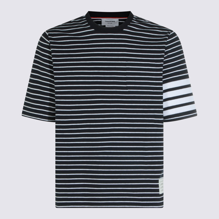 Thom Browne T-shirts and Polos - NAVY/WHITE | b0a5d1101109682d6e68e0904cae0516b5f5b112