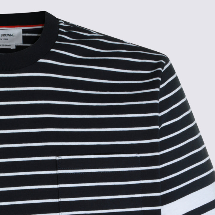 Thom Browne T-shirts and Polos - NAVY/WHITE | df12ef42ccf33279d0391cfc077ed375e131c876