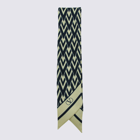 Scarfs Avorio/Blu Navy