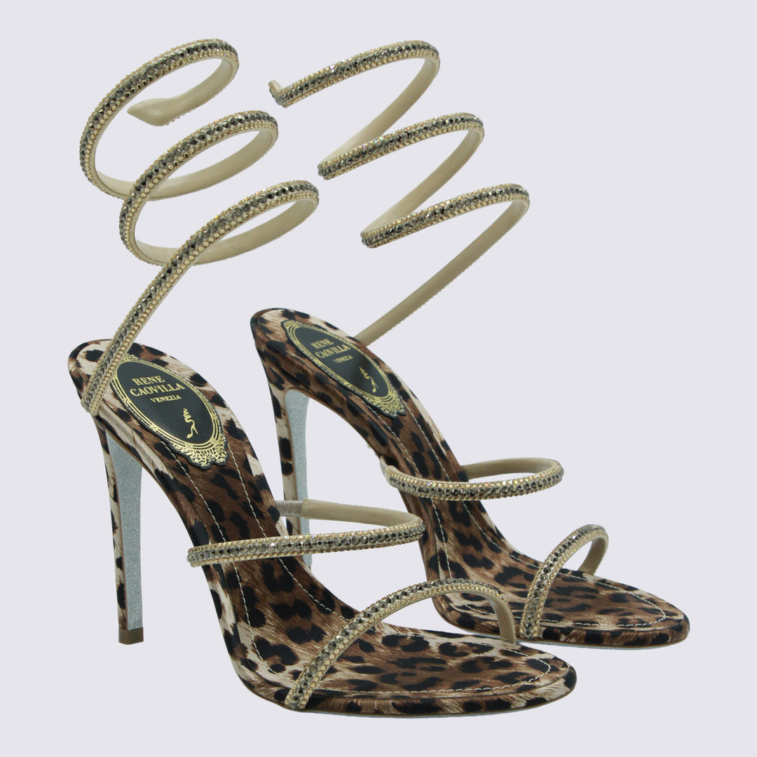 René Caovilla Sandals - LEOPARD | 9be07196d661bbff8cda108896cde10360581da1