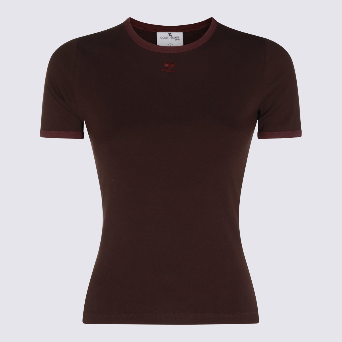 Courreges T-shirts and Polos - BURNT RED/DEEP GRENAT | fbda0722ce5af7ea5de7f200f869b3fc2bdbc594