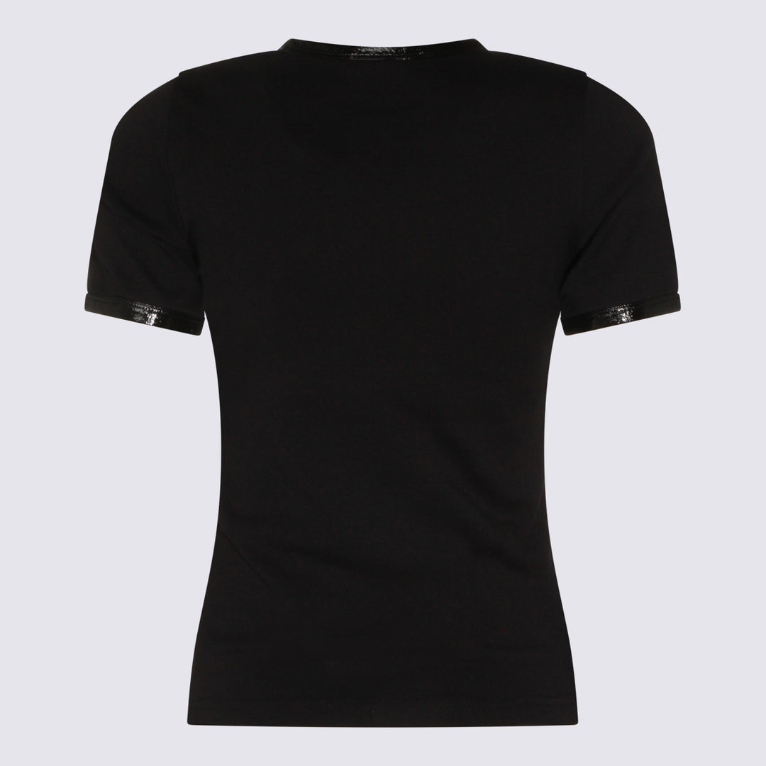 Courreges T-shirts and Polos - Black | 75a7d1271fc208dc30a3a6a27c92473ee6d38451