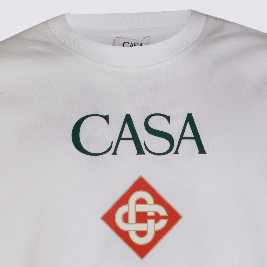 Casablanca T-shirts and Polos - White | f64bf367805fa801e089a611826c695ecd991881
