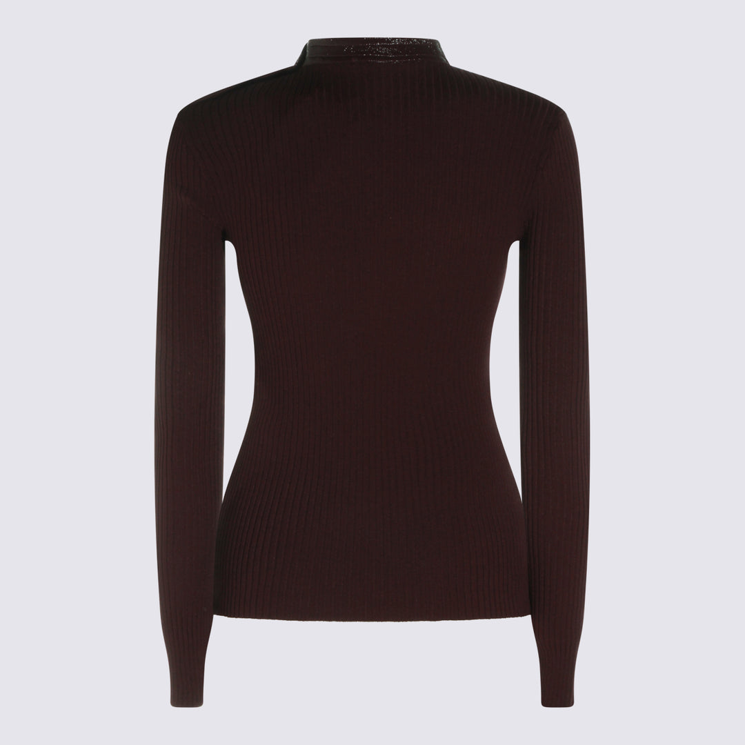 Courreges Sweaters - BURGUNDY | 61b10cd931e74f29afec37ea448467693b9e0ccc