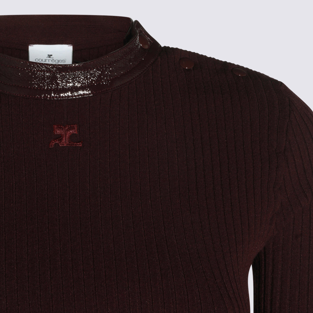 Courreges Sweaters - BURGUNDY | 8d3fe59b33ef879d177a01974cd66bef61dc8975