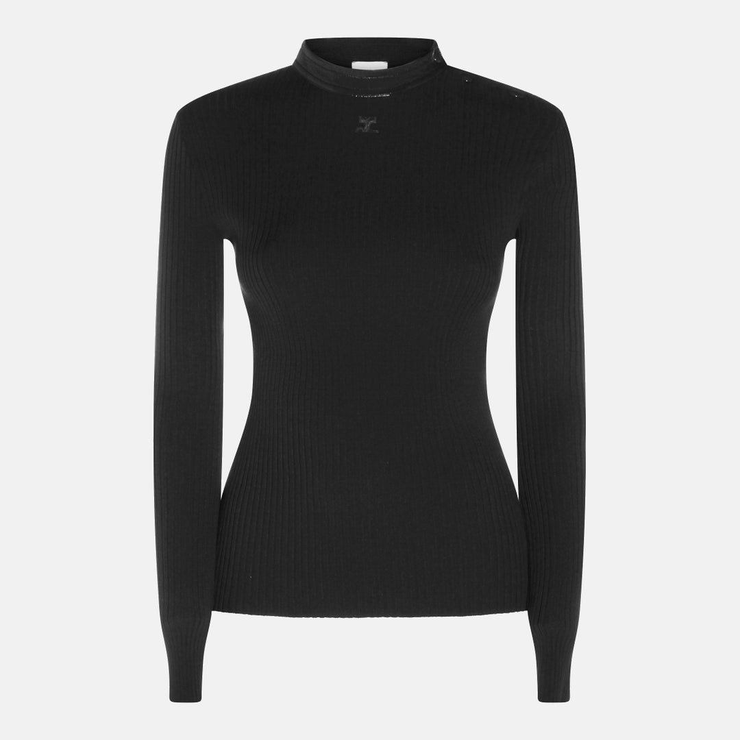 Courreges Sweaters - Black | dcd682edafcfad57e5bf207767acfd5ab976cf9d
