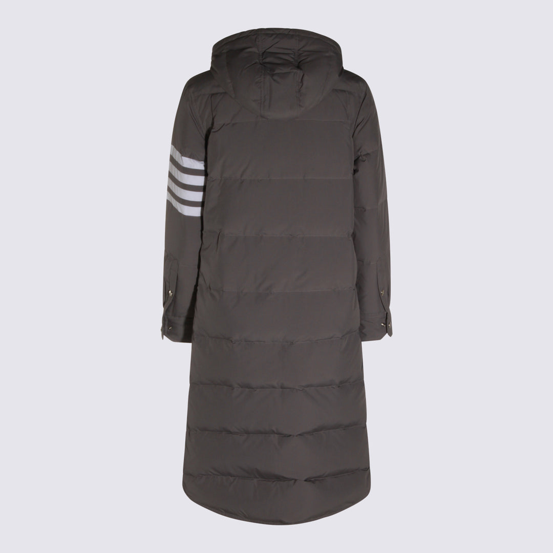 Thom Browne Coats - MED GREY | f764e5f59c66adbce5b55d263bc52715a28d7206